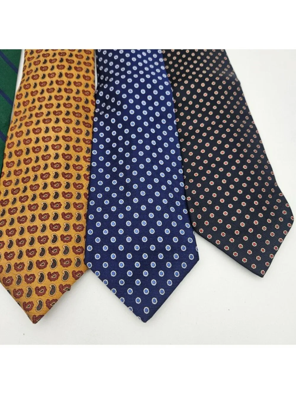 Brooks Brothers Lot of 5 Silk Ties Striped Paisley Geometric